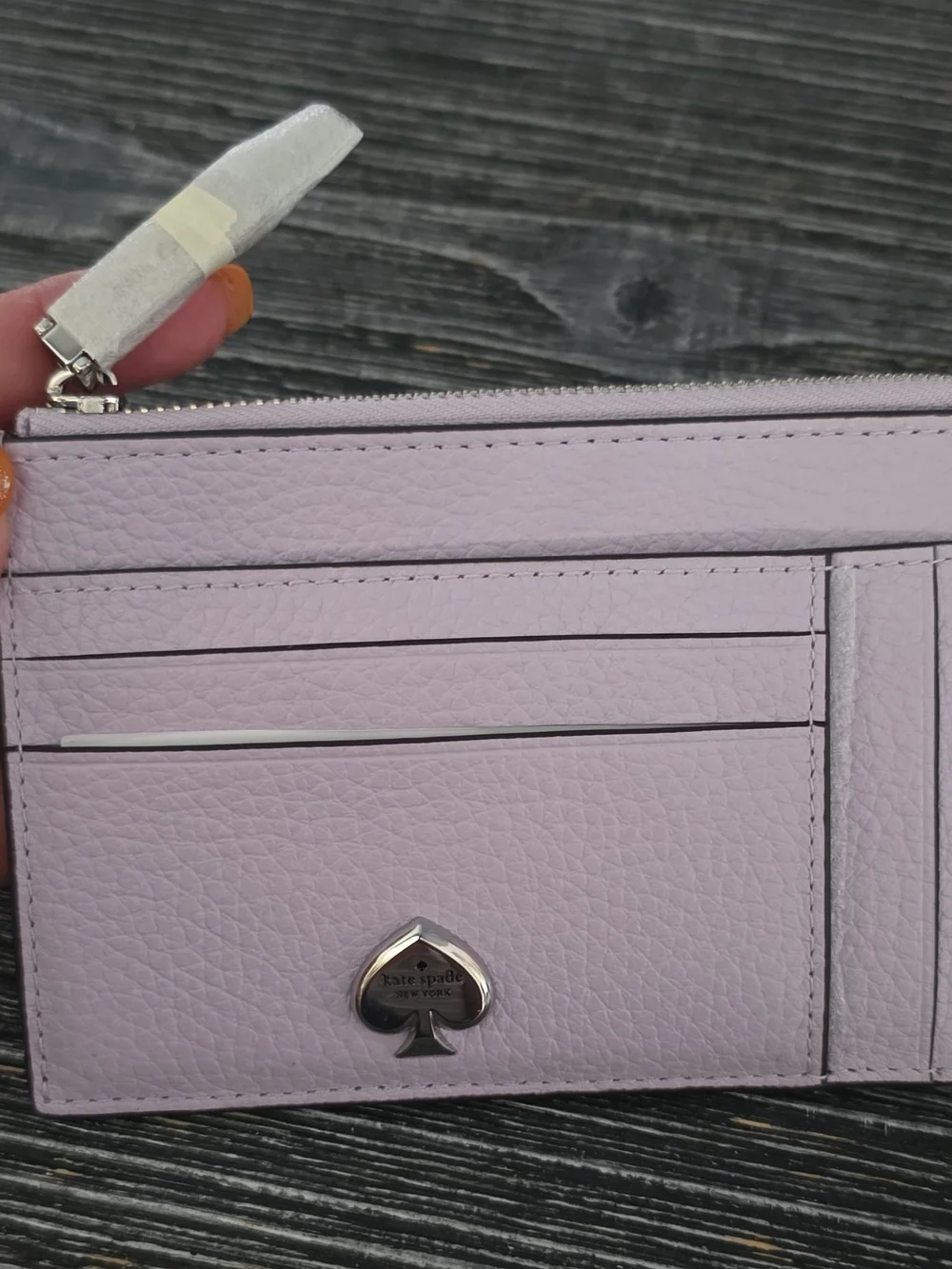 kate spade light lavender card sleeve